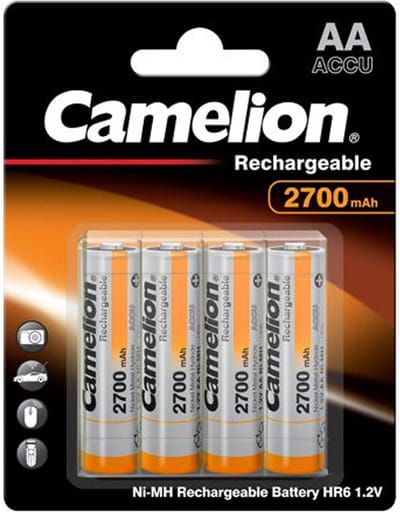 Camelion oplaadbaar AA batterij - 2700 mah - 4 stuks