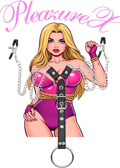 PleazureX - Fetish series - tepelklemmen - cockring - 5,5cm - kinky - fetisj - ondeugend - bdsm