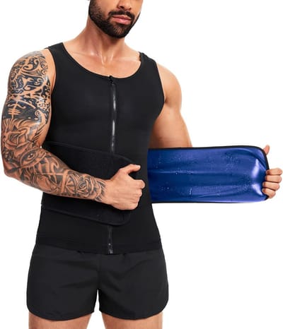 Sauna Vest voor Mannen - Taille Trainer en Zweetharnas voor Buikvet Verlies