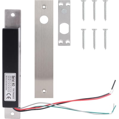 DC12V 4 Lijnen Elektrische Deadbolt Drop Bolt Deurslot voor Beveiligings Toegangscontrole gray