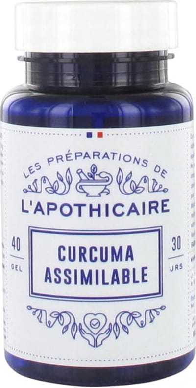 Les Préparations de L'Apothicaire Assimileerbare Kurkuma 40 Capsules