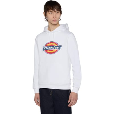 Dickies Icon Logo Polyester Unisex Volwassenen Witte Hoodie