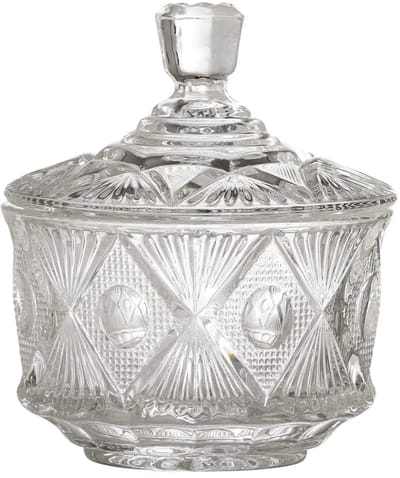 Bloomingville Voorraadpot glas transparant Ninya 11cm