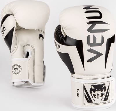 Venum Kickboks Bokshandschoenen Elite Wit Zwart - 8 OZ