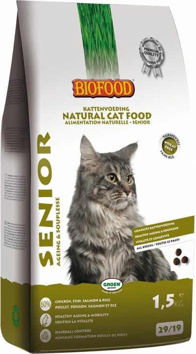 BF Petfood Kattenvoer Senior - 4 x 1,5 kg - Voordeelverpakking