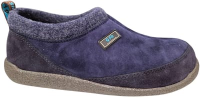 Q Fit Bern 4 Blauwe Nubuck Gesloten Heren Pantoffels - Blauw - 39