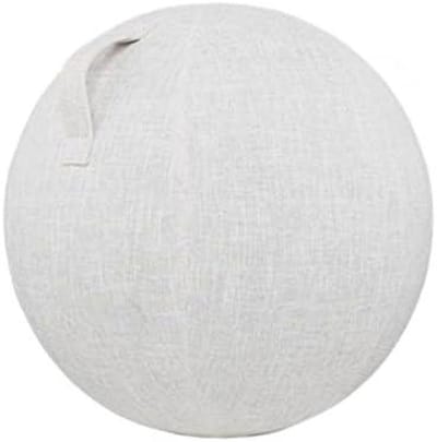 Yogabalhoes - Gymnastiekbalhoes Zitbal - Houding Verbeteren - Dubbel Gevouwen Naden - 55 cm - Beige
