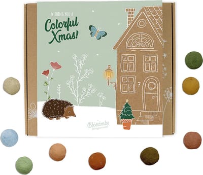Blossombs Bloembommetjes Giftbox Medium - 9 Zaadbommetjes - Wishing You a Colorful Christmas