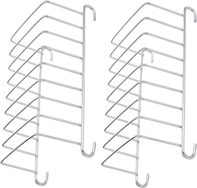 QTTVBTNA -2 Stuks Roestvrijstalen Toastrek voor Airfryer – Broodhouder en Grillrek voor Heetluchtfriteuse, Oven en Stoompan – Duurzaam Accessoire voor Brood, Toast en Groenten