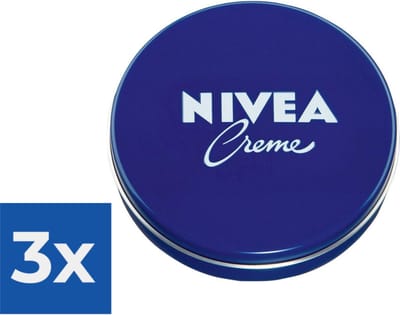 NIVEA Crème Bodycrème - Blauw Blik 150 ml - Voordeelverpakking 3 stuks