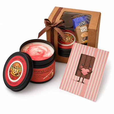 Pien's Candles - 2x Geurkaars Hot Choco. Ontspan en verwen moment. Scented candle (ook leuk als cadeau voor; bedankt, beterschap, voor jou, liefde, Valentijn, verjaardag, romantisch)
