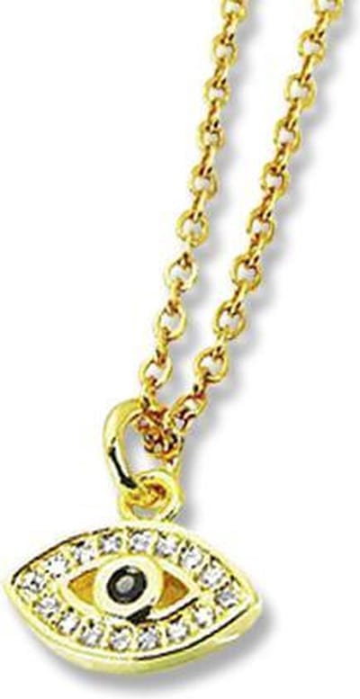Amanto Ketting Evora Goldy - 316L Staal - Alziend Oog - 11x10mm - 50cm