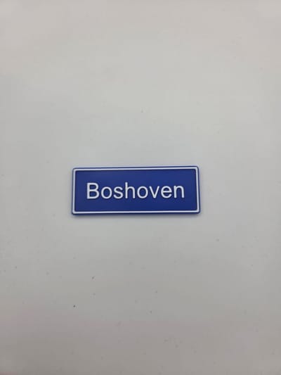 Koelkast Magneet plaatsnaam 8 X 3 CM Boshoven