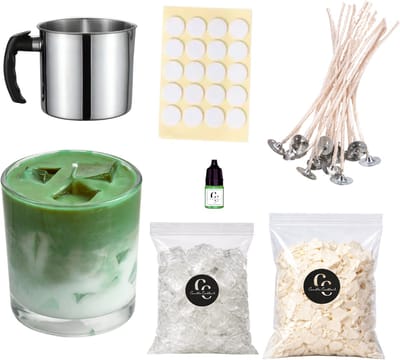 Candle Cocktail DIY Kaarsen Maken Set – Matcha – Compleet Kaarsen Maken Pakket voor Zelf Kaarsen Maken