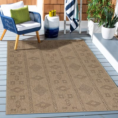 Muratap Natur vloerkleed dhaka buitenkleed sisal laagpolig indoor en outdoor beige 200x290 cm