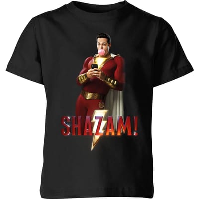 Shazam! Bubble Gum kinder t-shirt - Zwart - 98/104 (3-4 jaar)