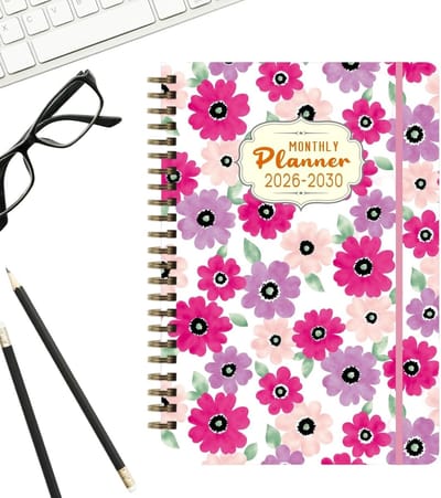 5-Jaar Maandplanner - Bureau Organizer - Lange Termijn Planning - Uitgebreide Periode - 21x15x2 cm - Stijl B