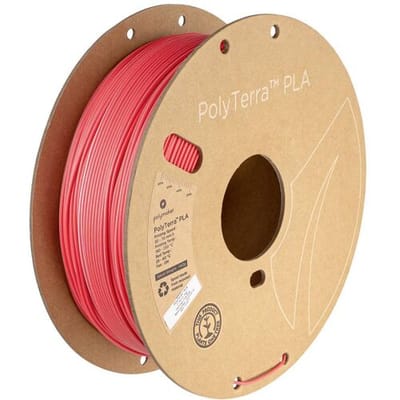 Polymaker PA04017 Dual Filament PLA kunststof Gering kunststofgehalte, Mat 1.75 mm 1000 g Flamingo, Pink, Rood PolyTerra™ 1 stuk(s)