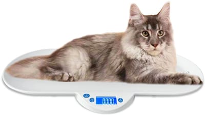 VIN® Weegschaal - Personenweegschaal multifunctionele elektronische weegschaal voor baby's kittens en puppy's
