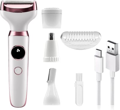 Ontharingsapparaat - Draagbaar Elektrisch Scheerapparaat - Ontharingsapparaat - Haar- & Lichaamstrimmer - 16x5cm - Gebruiksduur 60 minuten - Gezicht - Benen - Bikinilijn - Huidvriendelijk Beauty Tool - Wit