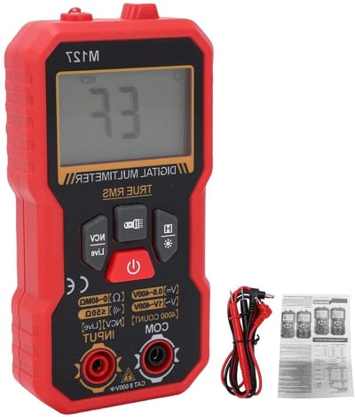 Digitale Multimeter - Stroomtang Tester - Circuit Controle - Automatisch Bereik - 4000 Tellingen - Zwart