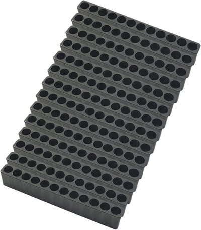 Dailygoods- Bithouder 14 Stuks - Bithouder met Zeskantschacht - Bitorganizer - Kunststof Schroevendraaierkop - Opbergstrips - 12 Gaten