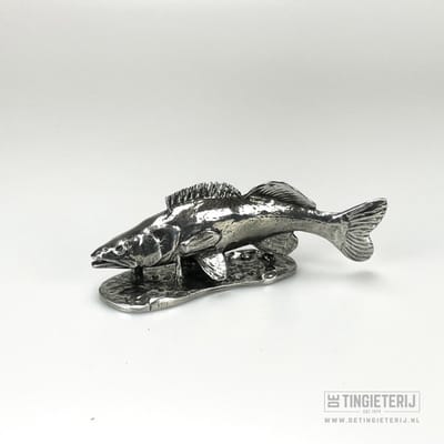 Snoekbaars - Miniatuur vis - Visclub - Trofee vissen - Cadeau visser - Uniek geschenk vis - Uniek en handgemaakt