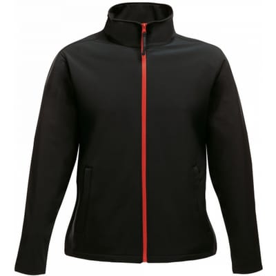 Regatta - Dames Ablaze Printable Softshell Jas (Zwart/Rood)