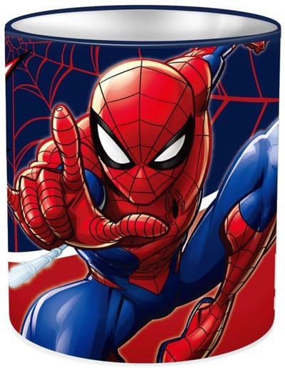 Marvel Spider-Man Metalen Pennenbak – 10×11 cm – Stevige Opbergbox voor Potloden & Pennen