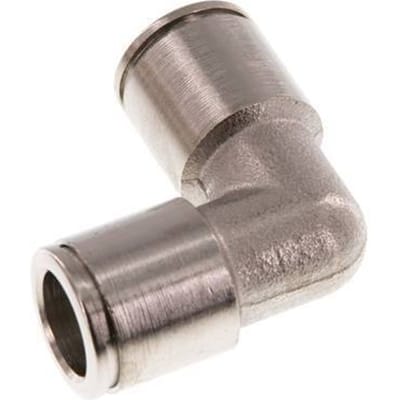 10mm 90 graden L-verbinding Messing Insteekfitting NBR [2 Stuks]