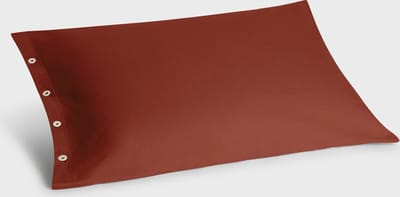 Yumeko kussensloop flanel fluweel rood 50x70 - Biologisch & ecologisch - 1 stuk