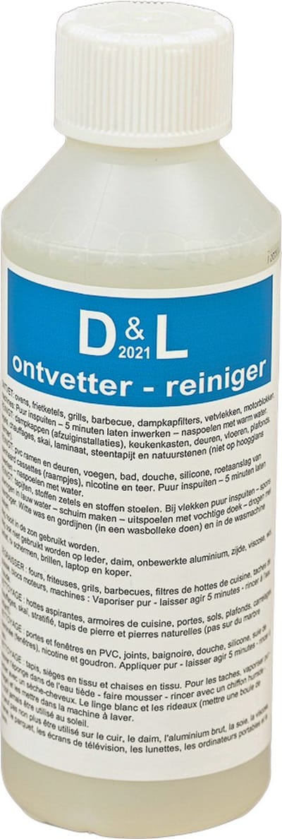 D&L 2021 Ontvetter & Reiniger - 250ml