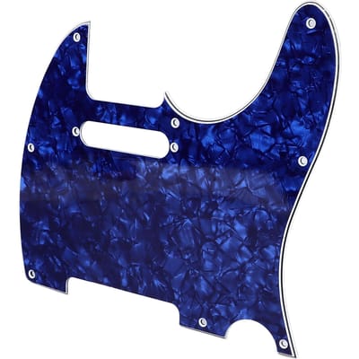 Akoestische Gitaar Slagplaat PVC Duurzaam Elektrische Gitaar Krasbestendig voor TL Beschermplaat GQ233 Wit blue