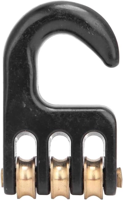 Allecto Plus - Universele Windsurf Haak met 3 Rollen en Aluminium Wiel voor Windsurfen en Tuigage