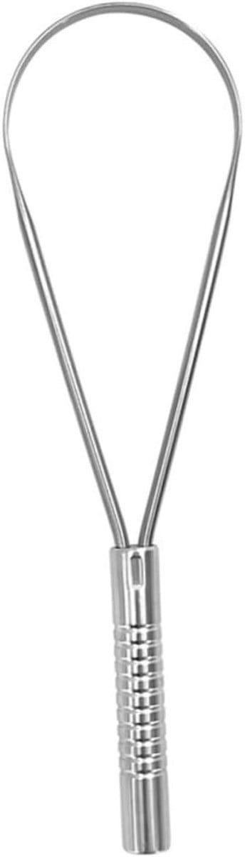 Tongschraper RVS - Tongreiniger Mondverzorging - Frisse Adem Krijgen - Ergonomisch Ontwerp - 15 x 4 x 0.9 cm - Zilver
