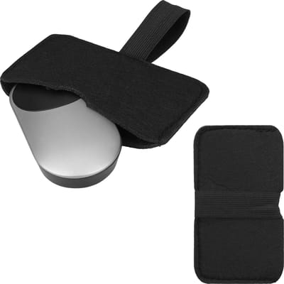 kwmobile draadloze muis beschermhoes geschikt voor Apple Magic Mouse 1 / Magic Mouse 2 / Logitech Pebble Wireless - Computermuis cover van vilt in zwart