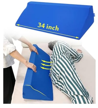 Bed Wedge Kussen Positionering voor Slapen Schuim Reflux Kussen Positie Helling Driehoekige Side Wiggen Bed Pijnlijke Body Kussen Been Bolster Terug Ondersteuning 7 "x 11.2" X 34"