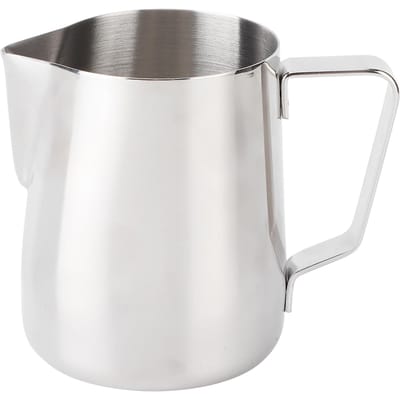 RVS Melkopschuimbeker Art Schenkkan Koffie Latte Kan Mok voor Thuisgebruik Koffiezaak 350ML white