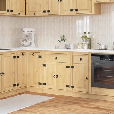 Opbergkast Grenenhout - Keukenkast - Keuken Organiseren - Massief Hout - 60 x 46 x 815 cm - Honingbruin