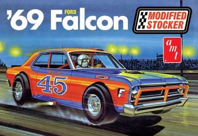 AMT Modelbouwpakket Auto - 1446 1969 Ford Falcon - Modified Stocker- Amerikaanse Auto Plastic - 1:25 - Modelbouw