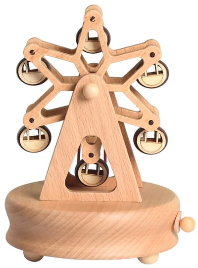 Bébli - Wooden Music Box Ferris Wheel - Melody: 'The city of the sky'