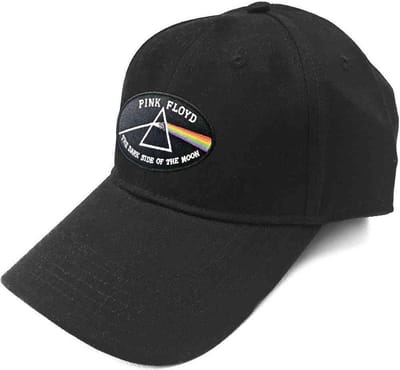 Pink Floyd - The Dark Side Of The Moon Black Border Baseball pet - Zwart