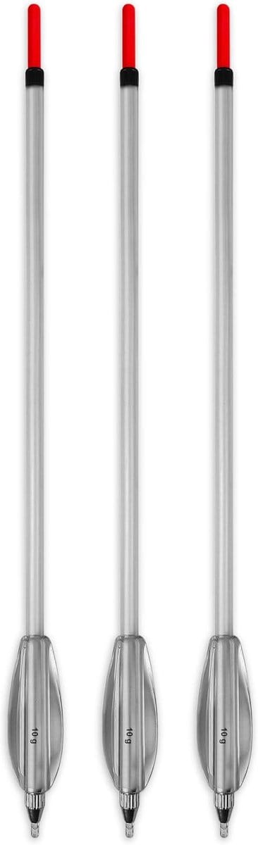 Vissen dobbers set - Vis tuig - Lange worpen - Extra lange antenne - 6 tot 25 gram - Transparant