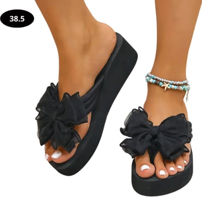 Livano Slippers Dames - Teenslippers - Flip Flops - Comfortabel - Zomer - Zwart - 38.5