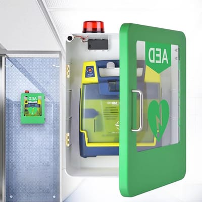 AED Opbergkast - Noodhulpkast Alarm - Snelle Toegang Noodsituaties - Geïntegreerd Alarm Geluid - 45 x 35 x 18 cm
