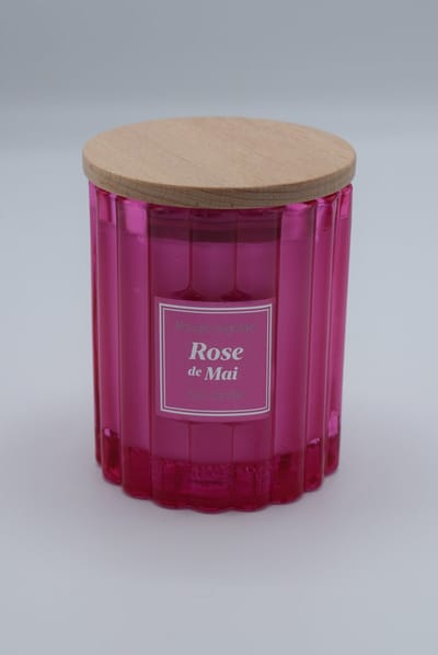 Plantaardige geurkaars rozen 190 gram Esprit Provence - kaars met retro design
