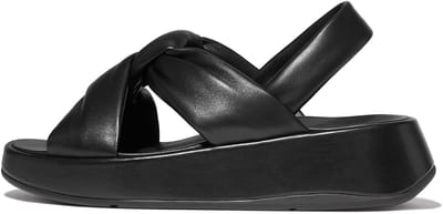 Damessandalen FitFlop F-Mode Knot Soft-Leather Flatform B/Strap
