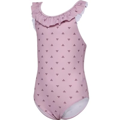 Hummel kinderzwempak Hmljr Bee Aop Frill Swimsuit 232512