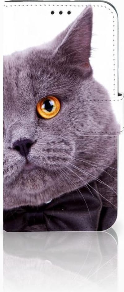 Motorola Moto G7 | G7 Plus Telefoonhoesje met Pasjes Kat