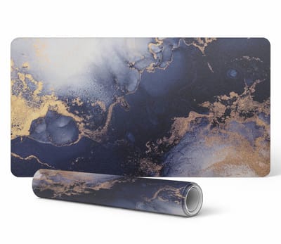 Universele beschermmat voor tafels en aanrechtbladen, abstract marmerpatroon, 90x45 cm